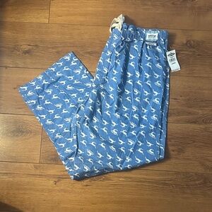Old Navy Blue Lounge Pants with White Design